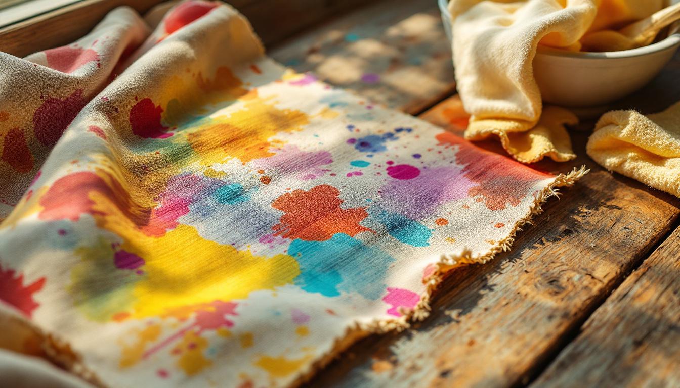 Peinture sur vêtement comment enlever avec des produits maison